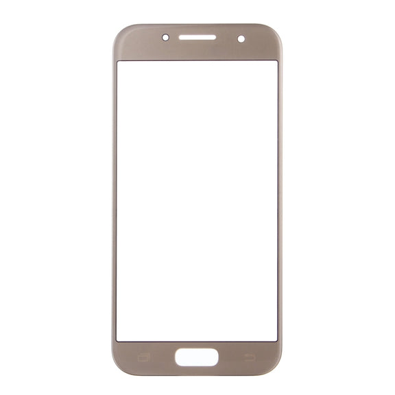 For Samsung Galaxy A5 (2017) / A520 10pcs Front Screen Outer Glass Lens (Gold)