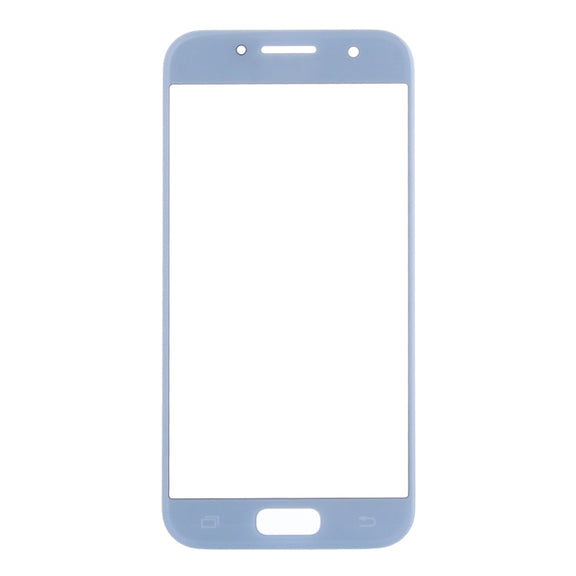 For Samsung Galaxy A5 (2017) / A520 10pcs Front Screen Outer Glass Lens (Blue)