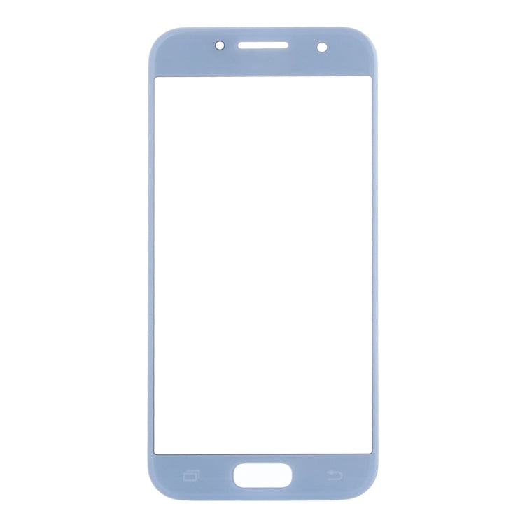 For Samsung Galaxy A5 (2017) / A520 10pcs Front Screen Outer Glass Lens (Blue)