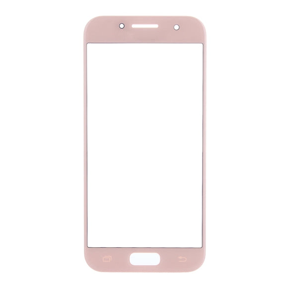 For Samsung Galaxy A3 (2017) / A320 10pcs Front Screen Outer Glass Lens (Pink)