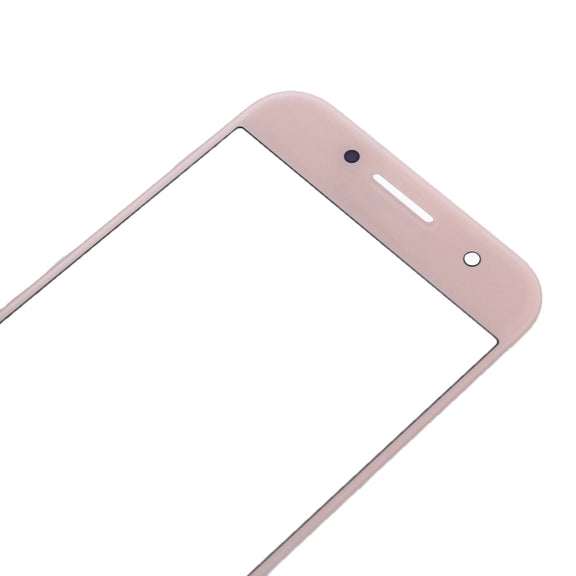 For Samsung Galaxy A3 (2017) / A320 10pcs Front Screen Outer Glass Lens (Pink)