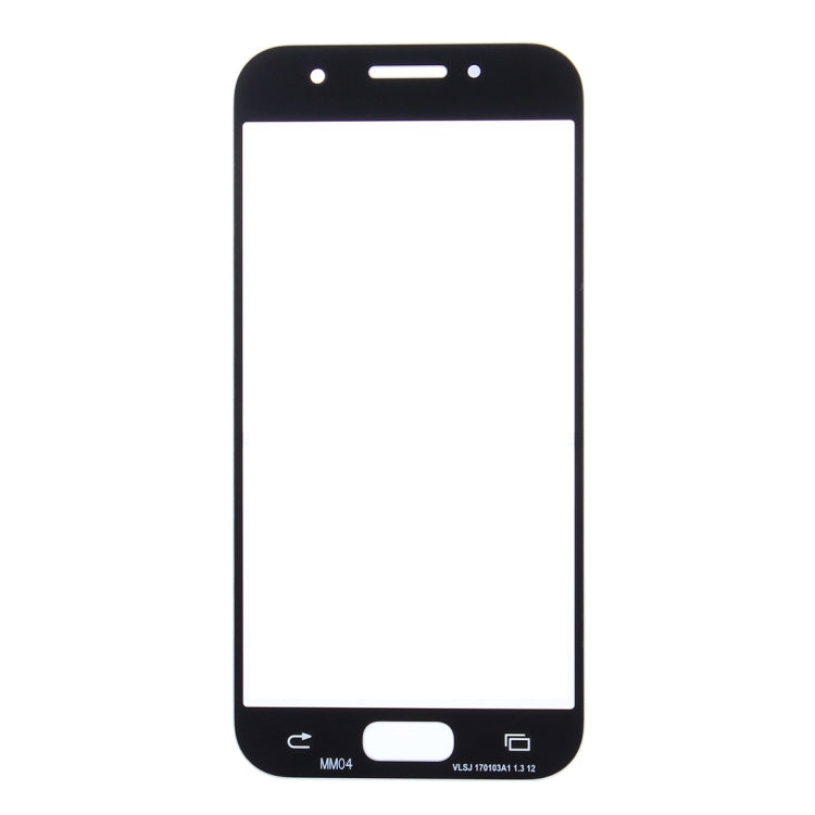 For Samsung Galaxy A3 (2017) / A320 10pcs Front Screen Outer Glass Lens (Blue)
