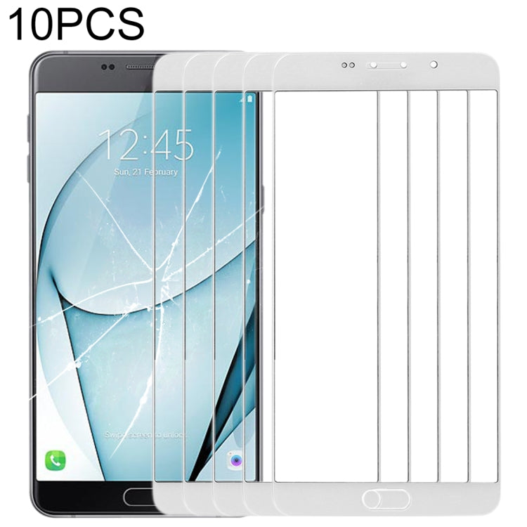 For Samsung Galaxy A9 (2016) / A900 10pcs Front Screen Outer Glass Lens (White) - free shipping - PMc TechLife - Order now!