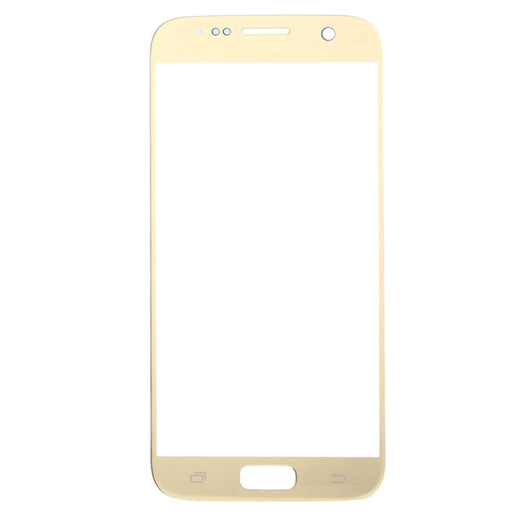 For Samsung Galaxy S7 / G930 10pcs Front Screen Outer Glass Lens (Gold)