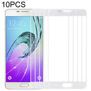 For Samsung Galaxy A7 (2016) / A710 10pcs Front Screen Outer Glass Lens (White)