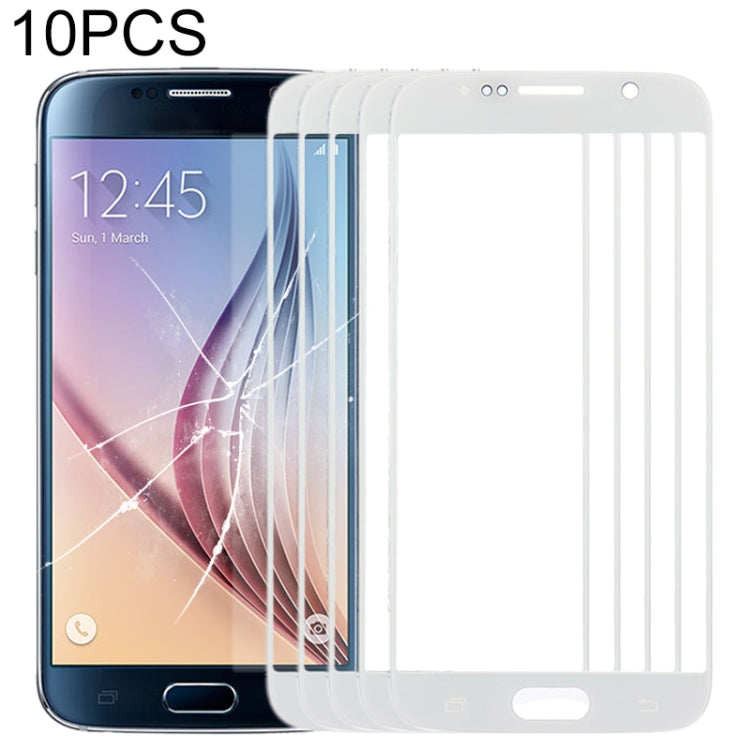 For Samsung Galaxy S6 / G920F 10pcs Front Screen Outer Glass Lens (White) - free shipping - PMc TechLife - Order now!