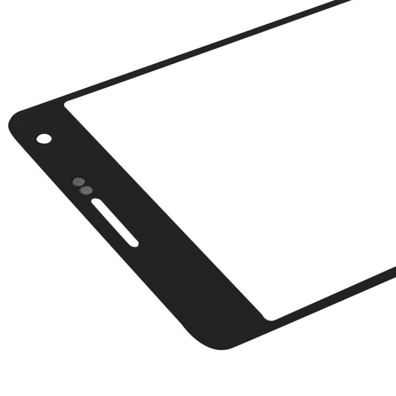 For Samsung Galaxy A7 (2015) 10pcs Front Screen Outer Glass Lens (Black)