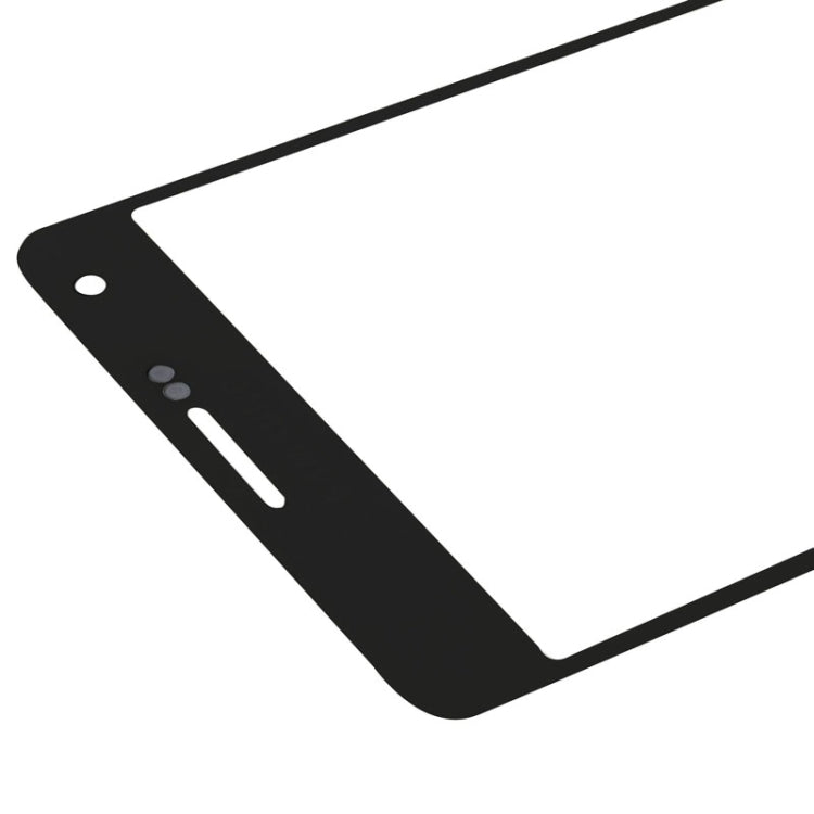 For Samsung Galaxy A7 (2015) 10pcs Front Screen Outer Glass Lens (Black)