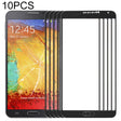 For Samsung Galaxy Note III / N9000 10pcs Front Screen Outer Glass Lens (Black) - free shipping - PMc TechLife - Order now!