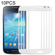 For Samsung Galaxy S IV mini / i9190 10pcs Front Screen Outer Glass Lens (White)