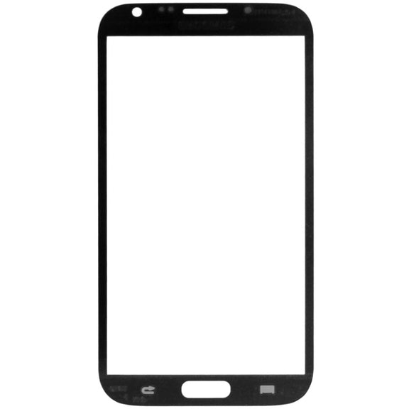 For Samsung Galaxy Note II / N7100 10pcs Front Screen Outer Glass Lens (Blue)