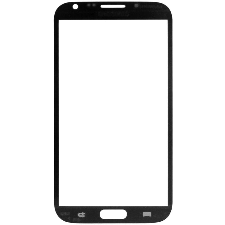 For Samsung Galaxy Note II / N7100 10pcs Front Screen Outer Glass Lens (Blue)