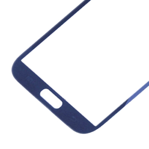 For Samsung Galaxy Note II / N7100 10pcs Front Screen Outer Glass Lens (Blue)