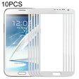 For Samsung Galaxy Note II / N7100 10pcs Front Screen Outer Glass Lens (White) - free shipping - PMc TechLife - Order now!