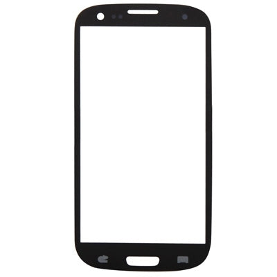 For Samsung Galaxy SIII / i9300 10pcs Front Screen Outer Glass Lens (Blue)