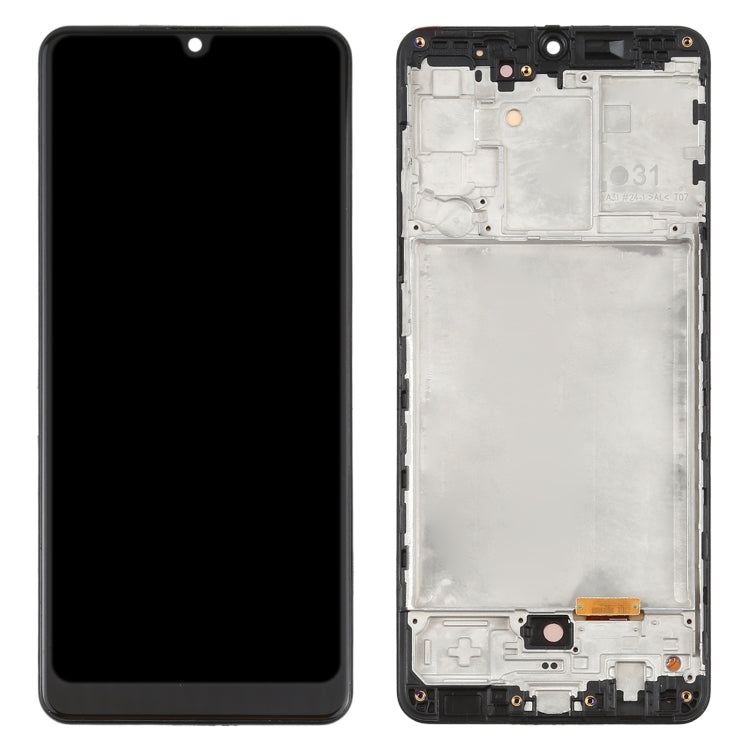 OLED LCD Screen for Samsung Galaxy A31 SM-A315 (6.33 inch) With Digitizer Full Assembly with Frame (Black)