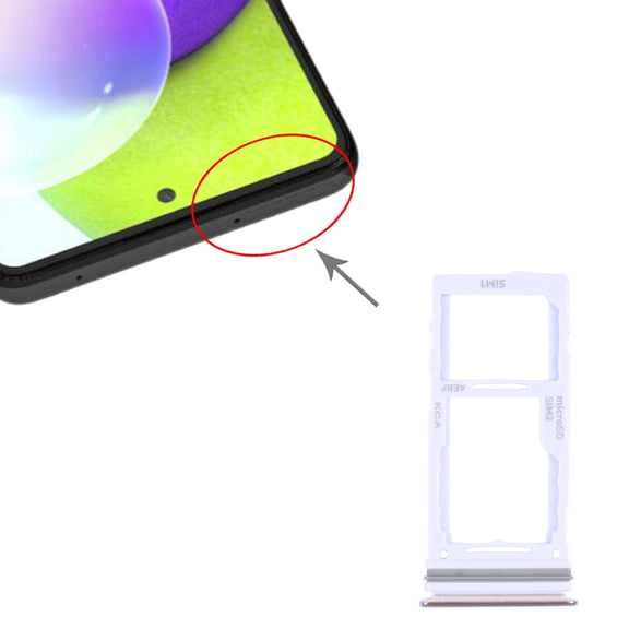 For Samsung Galaxy A52 SM-A525 SIM Card Tray + SIM Card Tray / Micro SD Card Tray (Purple)