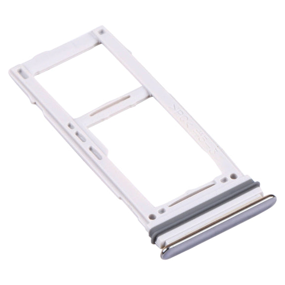 For Samsung Galaxy A52 SM-A525 SIM Card Tray + SIM Card Tray / Micro SD Card Tray (Silver)