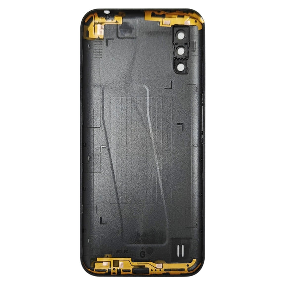 For Samsung Galaxy A01 SM-015F Battery Back Cover With Camera Lens (Blue)