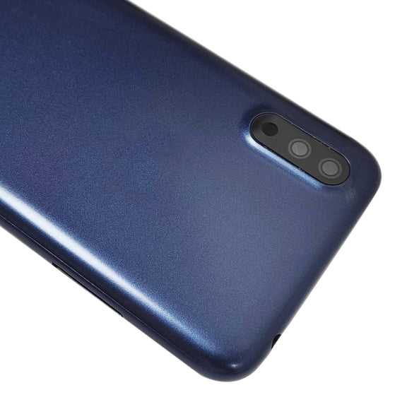 For Samsung Galaxy A01 SM-015F Battery Back Cover With Camera Lens (Blue)