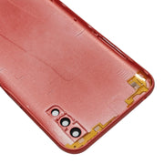 For Samsung Galaxy A01 SM-015F Battery Back Cover With Camera Lens (Red)