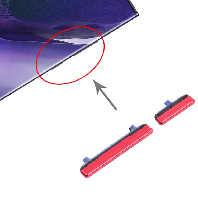 For Samsung Galaxy Note20 Ultra Power Button and Volume Control Button(Red)