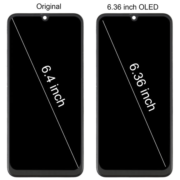 6.36 inch OLED LCD Screen for Samsung Galaxy M31 / Galaxy M31 Prime SM-M315 Digitizer Full Assembly with Frame (Black)