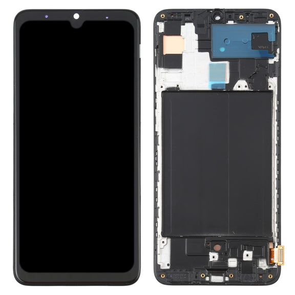 OLED LCD Screen for Samsung Galaxy A70 SM-A705 (6.39 inch) Digitizer Full Assembly with Frame (Black)