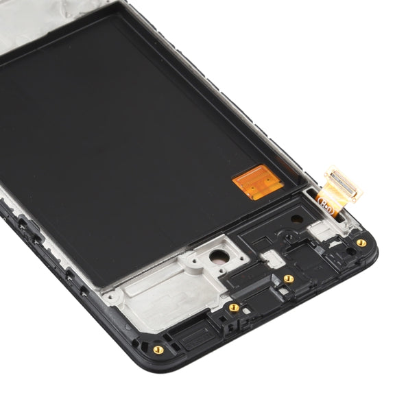 OLED LCD Screen for Samsung Galaxy A51 4G SM-A515(6.36 inch) Digitizer Full Assembly with Frame (Black)