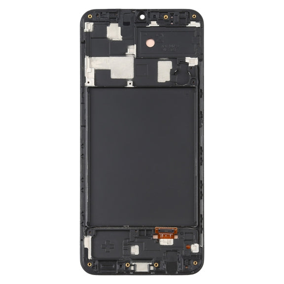 6.36 inch OLED LCD Screen for Samsung Galaxy A20 SM-A205 Digitizer Full Assembly with Frame (Black)