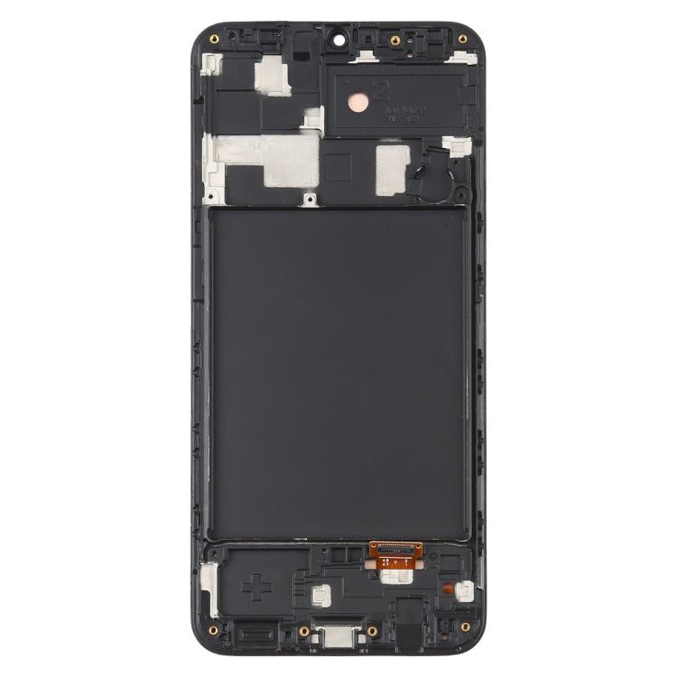 6.36 inch OLED LCD Screen for Samsung Galaxy A20 SM-A205 Digitizer Full Assembly with Frame (Black)