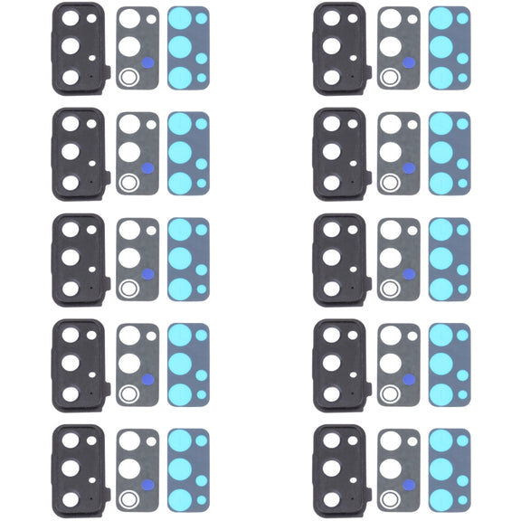 For Samsung Galaxy S20 FE 5G SM-G781 10pcs Camera Lens Cover (Black)