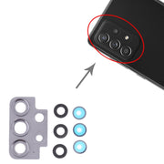For Samsung Galaxy A52 SM-A525 10pcs Camera Lens Cover (Black)