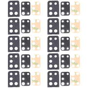 For Samsung Galaxy A21s SM-A217 10pcs Camera Lens Cover (Black)