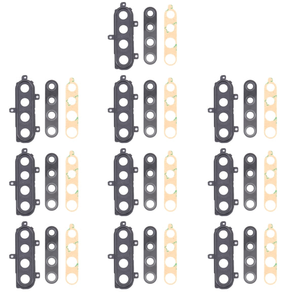 For Samsung Galaxy A21 SM-A215 10pcs Camera Lens Cover (Black)