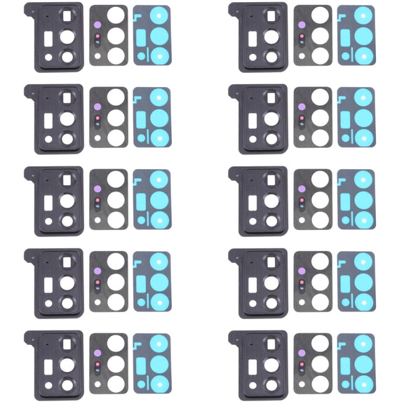 For Samsung Galaxy Note20 Ultra 5G SM-N986 10pcs Camera Lens Cover (Black)