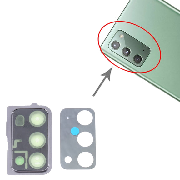 For Samsung Galaxy Note20 5G / Note20 SM-N981/N980 10pcs Camera Lens Cover (Black)