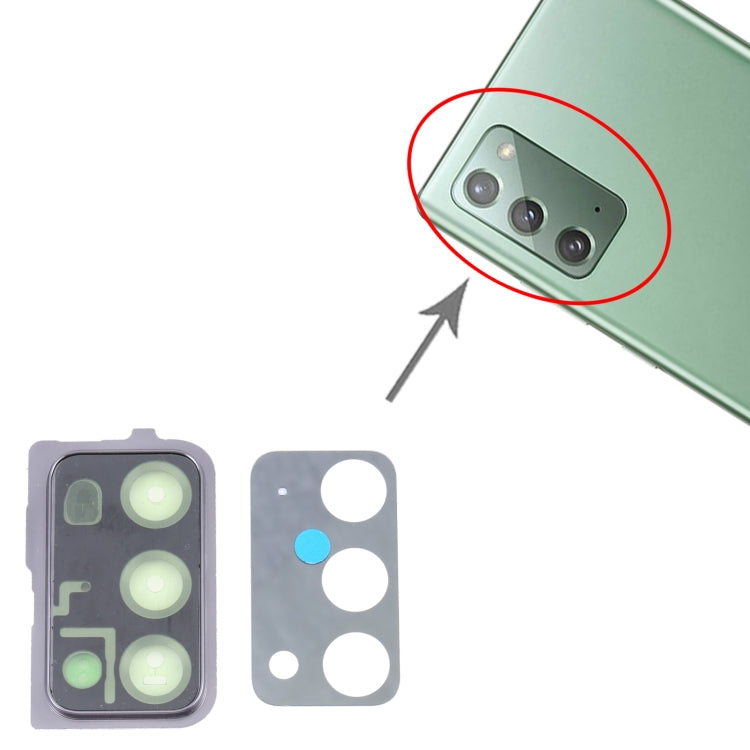 For Samsung Galaxy Note20 5G / Note20 SM-N981/N980 10pcs Camera Lens Cover (Black)