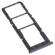 For Samsung Galaxy M12 SM-M127 SIM Card Tray + SIM Card Tray + Micro SD Card Tray (Black)
