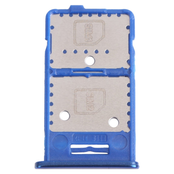 For Samsung Galaxy M31s SM-M317 SIM Card Tray + SIM Card Tray + Micro SD Card Tray (Blue)