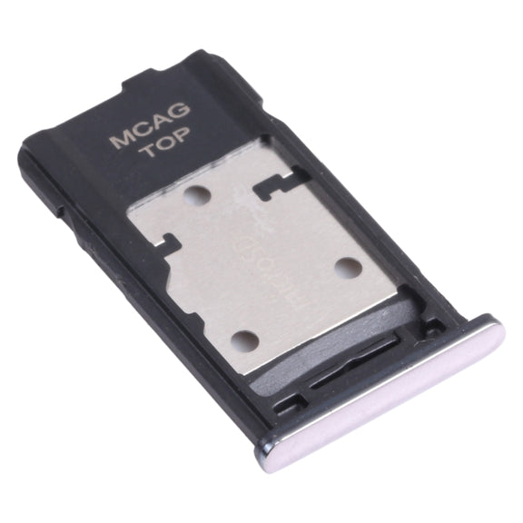 For Samsung Galaxy M31s SM-M317 SIM Card Tray + SIM Card Tray + Micro SD Card Tray (Silver)