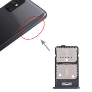 For Samsung Galaxy M31s SM-M317 SIM Card Tray + SIM Card Tray + Micro SD Card Tray (Silver)