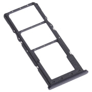 For Samsung Galaxy A22 SM-A225 SIM Card Tray + SIM Card Tray + Micro SD Card Tray (Black)