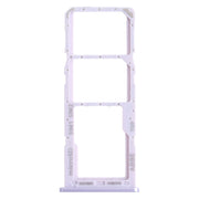 For Samsung Galaxy A22 SM-A225 SIM Card Tray + SIM Card Tray + Micro SD Card Tray (Purple)