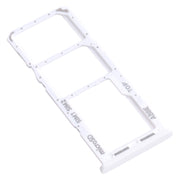 For Samsung Galaxy A22 SM-A225 SIM Card Tray + SIM Card Tray + Micro SD Card Tray (Silver)