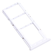 For Samsung Galaxy A22 SM-A225 SIM Card Tray + SIM Card Tray + Micro SD Card Tray (Silver)