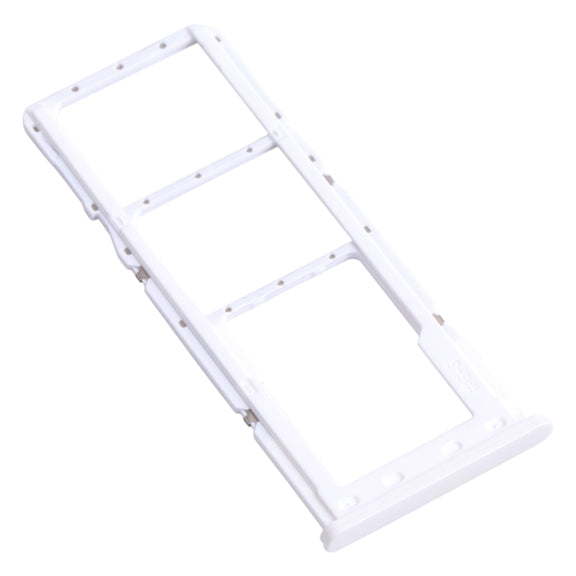 For Samsung Galaxy A22 SM-A225 SIM Card Tray + SIM Card Tray + Micro SD Card Tray (Silver)