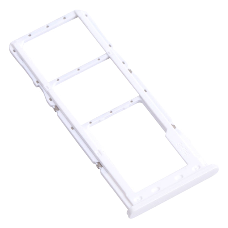 For Samsung Galaxy A22 SM-A225 SIM Card Tray + SIM Card Tray + Micro SD Card Tray (Silver)