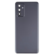 For Samsung Galaxy A82 Battery Back Cover With Camera Lens (Black)