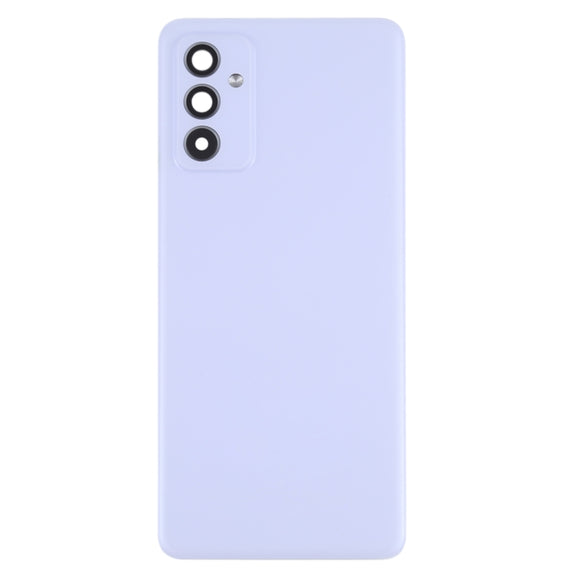 For Samsung Galaxy A82 Battery Back Cover With Camera Lens (Purple)